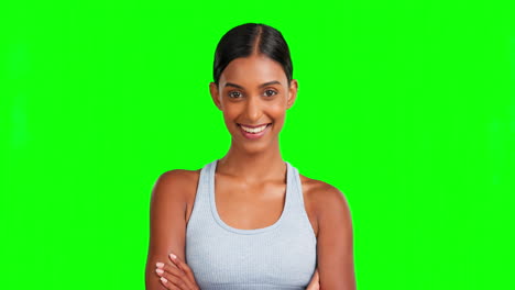 Face,-happy-and-fitness-woman-with-arms-crossed