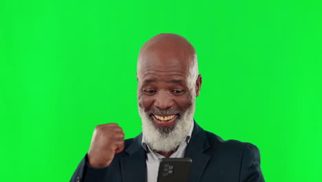 Phone,-winner-and-a-mature-business-black-man