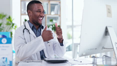 Computer,-doctor-or-happy-black-man-on-a-video