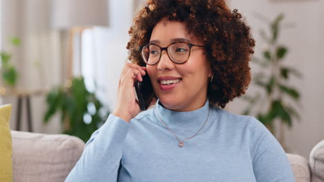 Happy,-woman-and-hello-for-talking-with-phone-call