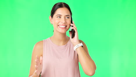 Phone-call,-happy-and-excited-with-a-woman