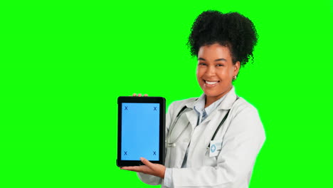 Maqueta,-Mujer-Y-Doctor-Con-Una-Tableta