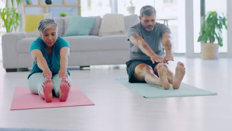 Yoga,-meditation-and-senior-couple-stretching