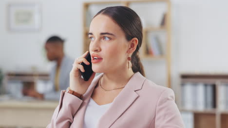 Phone-call,-communication-and-business-woman