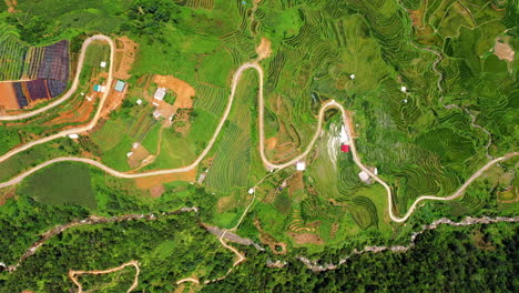 Bildschöne-Aussicht-Auf-Die-Reisfelder-Von-Sapa