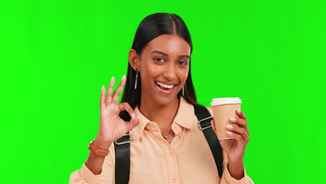 Green-screen,-girl-or-portrait-of-happy-student