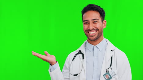 Healthcare,-green-screen-and-presentation