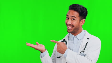 Healthcare,-green-screen-and-information