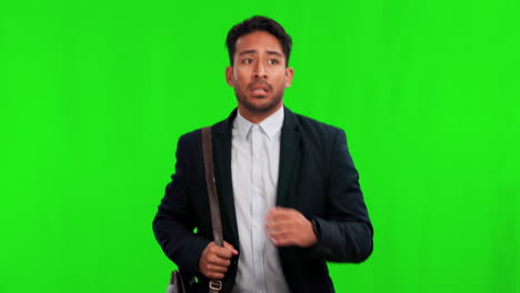Green-screen,-business-and-man