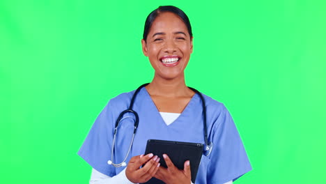 Face,-woman-and-doctor-with-a-tablet