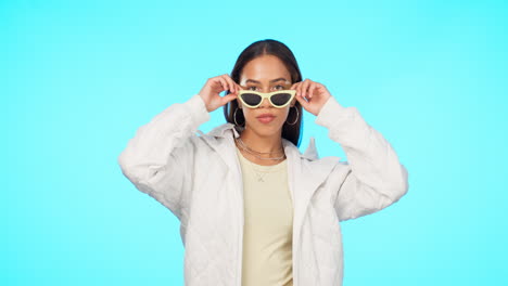 Fashion,-sunglasses-and-portrait-of-a-cool-woman