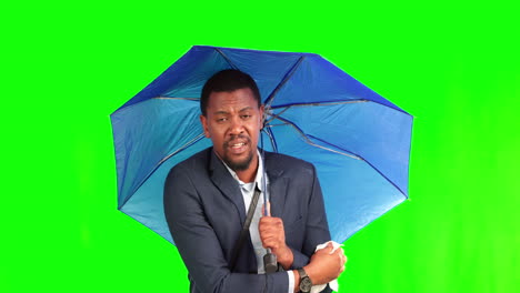 Green-screen,-business-and-black-man-sneeze