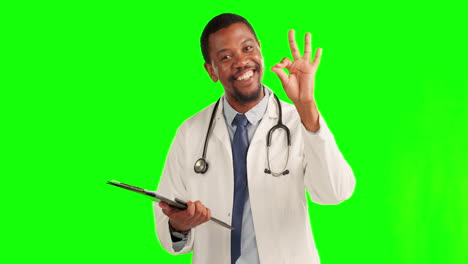 Ok-sign,-man-doctor-with-perfect-hand-gesture