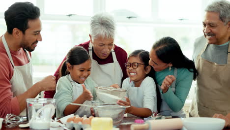 Grandparents,-kids-and-family-baking-in-the-house