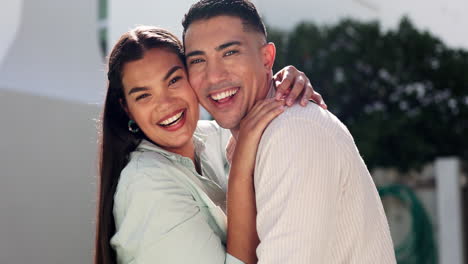 Couple,-love-and-happy-portrait-outdoor