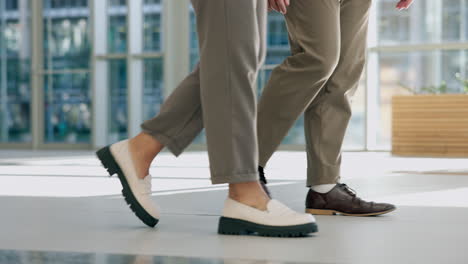 Legs,-office-and-walking-business-people-together