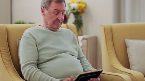 Relax,-thinking-and-elderly-man-with-tablet