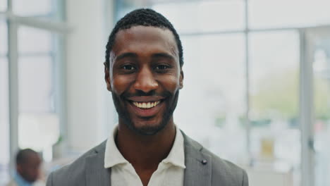 Face,-corporate-and-black-man-with-a-smile
