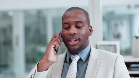 Smile,-business-deal-or-black-man-on-a-phone-call