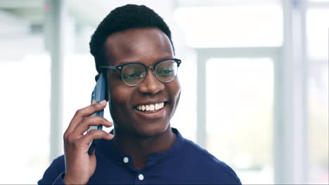 Phone-call,-smile-and-black-man-in-business