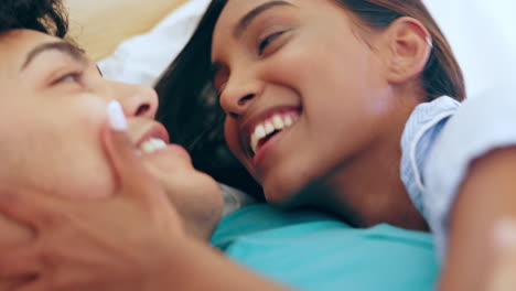 Love,-smile-and-couple-in-bed-with-happy