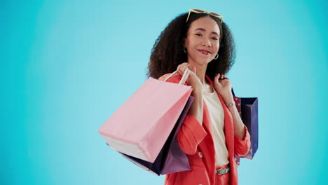 Luxury,-shopping-bag-and-smile-with-woman