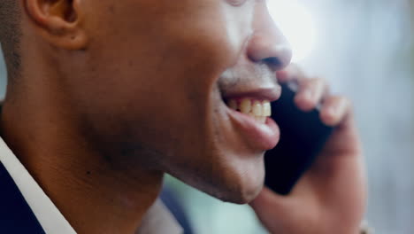 Smile,-talking-and-closeup-of-a-black-man