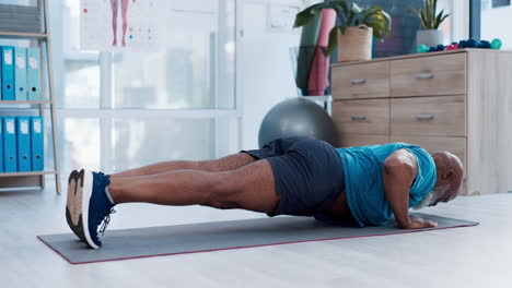 Fitness,-yoga-and-recovery-with-a-senior-black-man