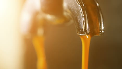 Close-up-of-espresso-coffee-pouring-out-machine
