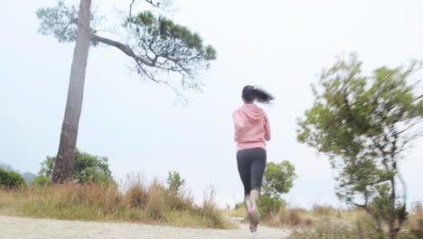 woman-running-trail-steadicam-shot
