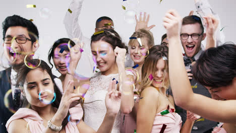 Crazy-beautiful-group-of-friends-dancing-slow-motion-wedding-photo-booth-series