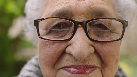 Nahaufnahme-Porträt-Einer-älteren-Frau-Gemischter-Abstammung,-Die-Lächelt-Und-Nachdenklich-Und-Nachdenklich-In-Die-Kamera-Blickt
