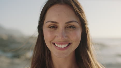 close-up-portrait-of-attractive-woman-smiling-brunette