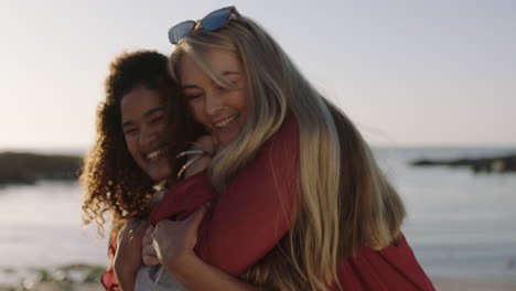 portrait-of-young-woman-suprise-hug-best-friend-on-sunny-beach-seaside-enjoying-laughing-together