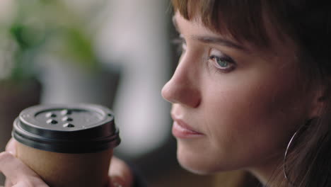 close-up-portrait-beautiful-young-caucasian-woman-drinking-coffee-looking-out-window-thinking-planning-ahead-enjoying-relaxing-lifestyle