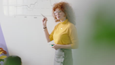 young-redhead-business-woman-teaching-group-of-students-showing-market-statistics-on-whiteboard-sharing-graph-data-diverse-team-brainstorming-creative-ideas-in-office-lecture