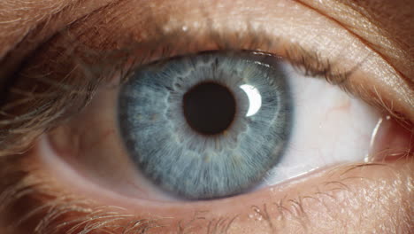 Makro-Nahaufnahme-Menschliches-Auge-Blinkt-Natürliche-Schönheit-Gesundes-Sehvermögen-Konzept