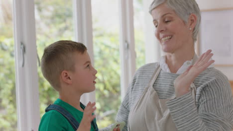 grandmother-giving-high-five-to-little-boy-in-kitchen-granny-celebrating-teamwork-with-grandson-at-home