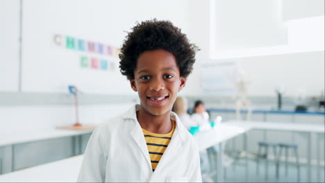 Boy,-face-and-kid-scientist-in-class