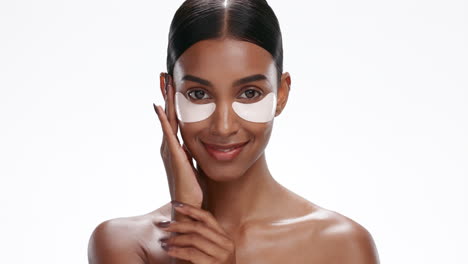 Augenmaske,-Hautpflege-Schönheit-Und-Frauengesicht