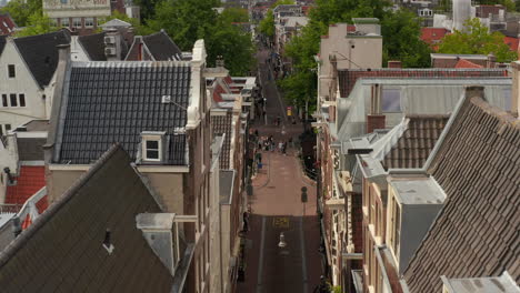 Slow-forward-Aerial-through-typical-Amsterdam-Street