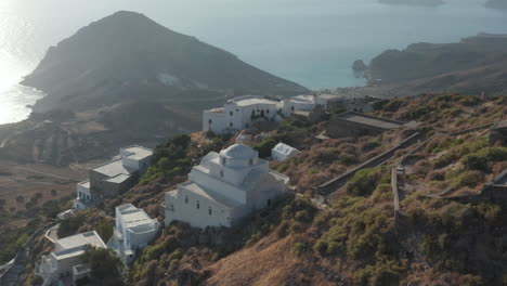 Aerial-of-Greek-Island-with-Ocean-View
