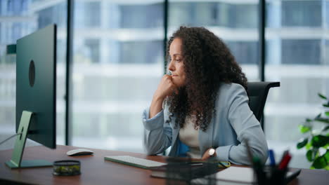 Upset-latin-manager-disappointed-work-results-closeup.-Tired-woman-thinking