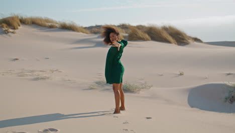 Artist-woman-dancing-sand-desert-summer-day.-Girl-performing-dance.