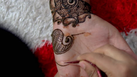 Woman Doing Henna Tattoo Hand Another Stock Footage Video (100%  Royalty-free) 1021093390 | Shutterstock