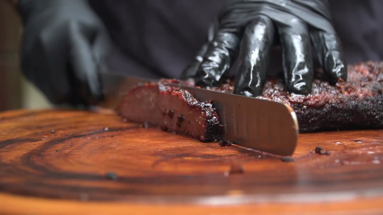 Premium stock video - Slow motion closeup shot: a professional chef ...