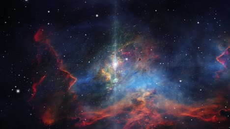 nebula-clouds,-bright-vertical-rays-in-the-center-of-the-nebula-in-the-universe