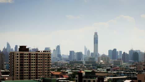 Bangkok-City-View-with-Skyscrapers-and-the-Famous-Baiyoke-II-Hotel-in-Thailand