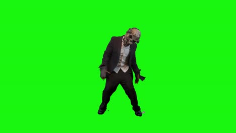 Zombie-Walking-Front-Green-Screen