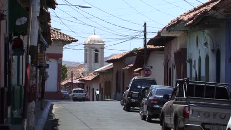 Streets-of-Leon-city-in-Nicaragua-around-the-Memorial-house-and-museum-of-Ruben-Dario